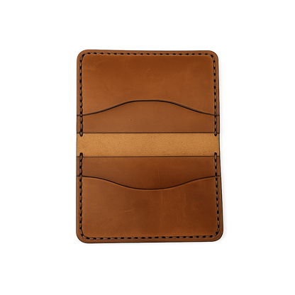 Folding Four-Pocket Leather Wallet